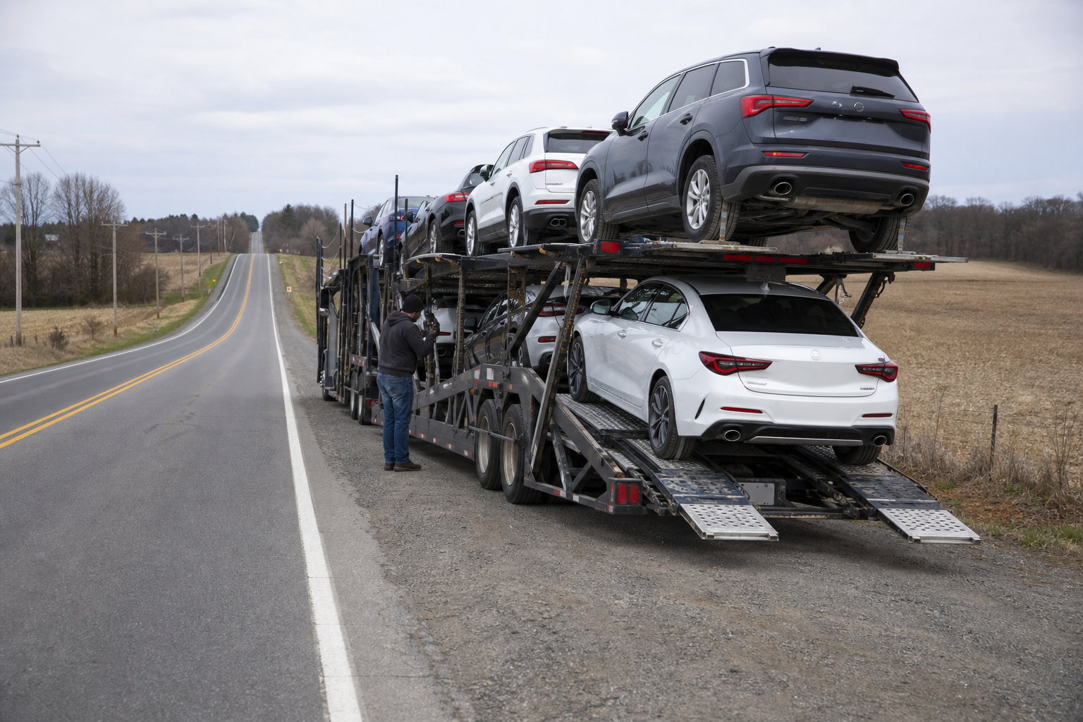 Vehicle transportation scene related to Car Shipping From Rural Areas: Pickup and Delivery Tips