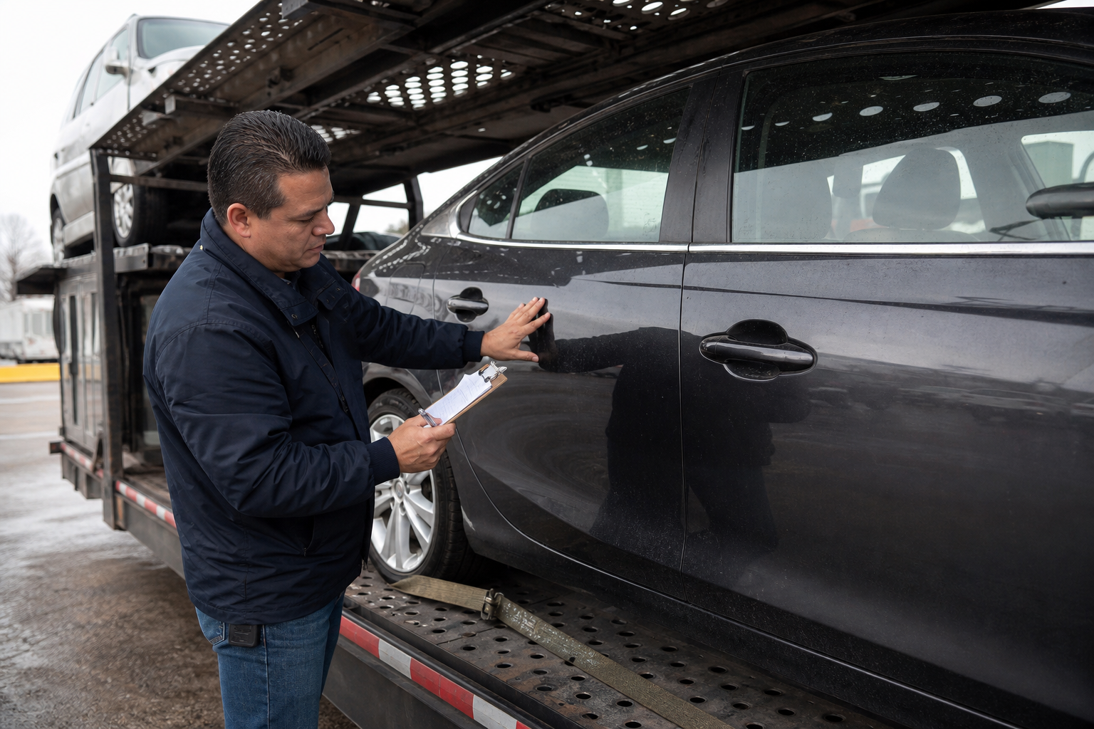 Vehicle transportation scene related to Car Shipping Red Flags to Watch for Before Booking
