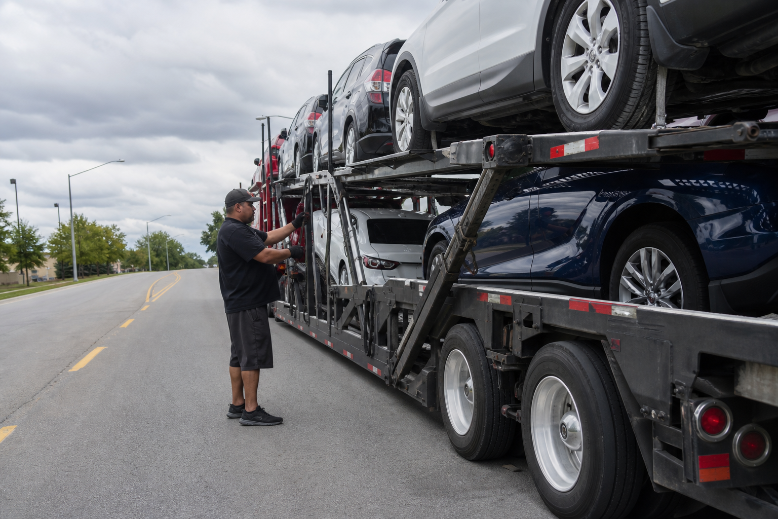 Vehicle transportation scene related to Common Auto Transport Scams and How to Avoid Them