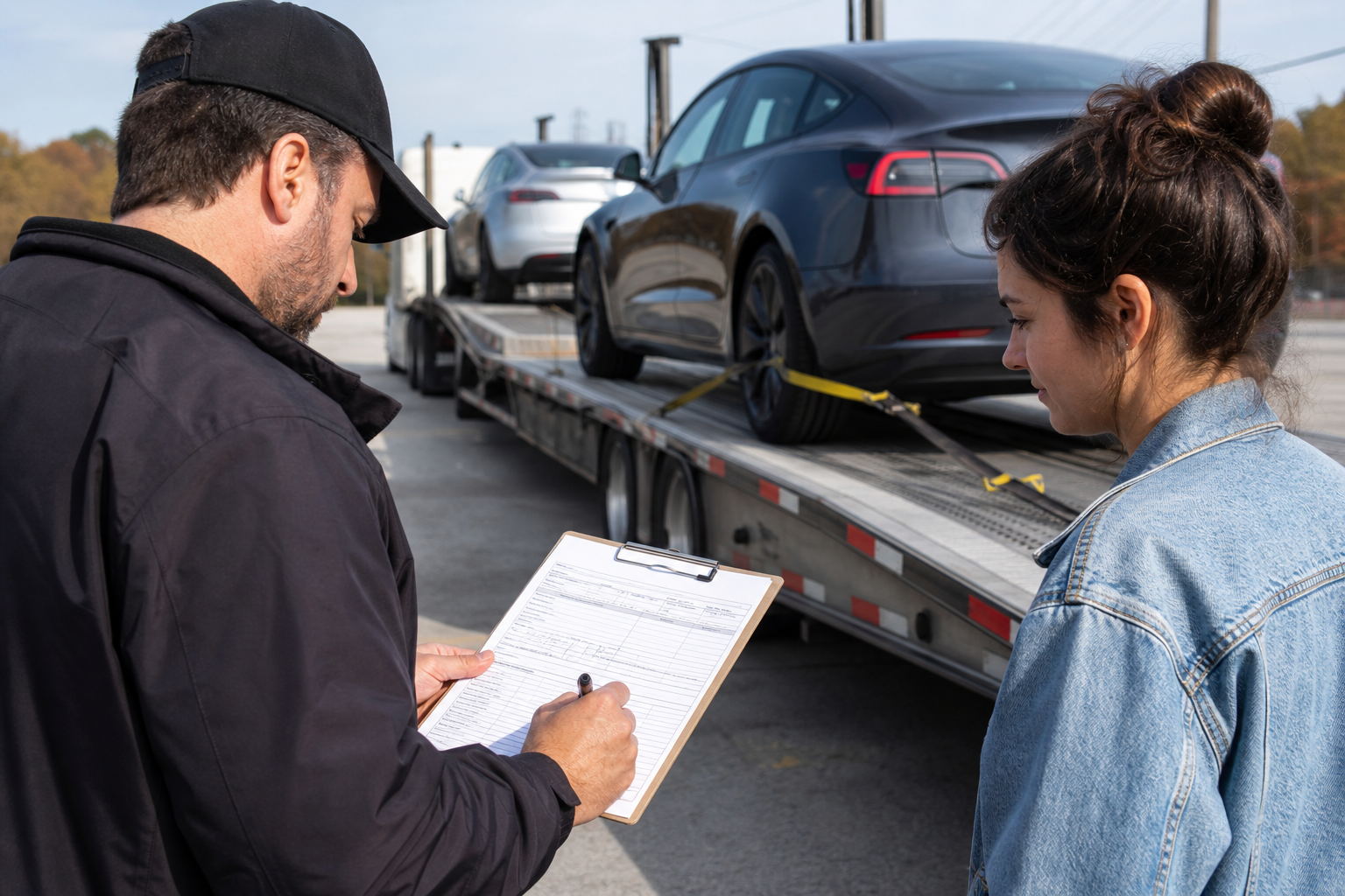 Vehicle transportation scene related to Electric Car Shipping Guide: What EV Owners Should Know
