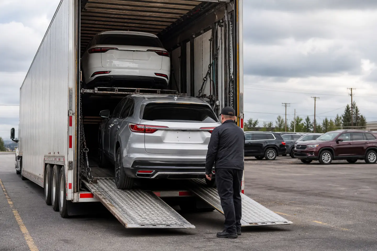 Vehicle transportation scene related to Exclusive-Use Vehicle Shipping vs. Standard LTL Freight