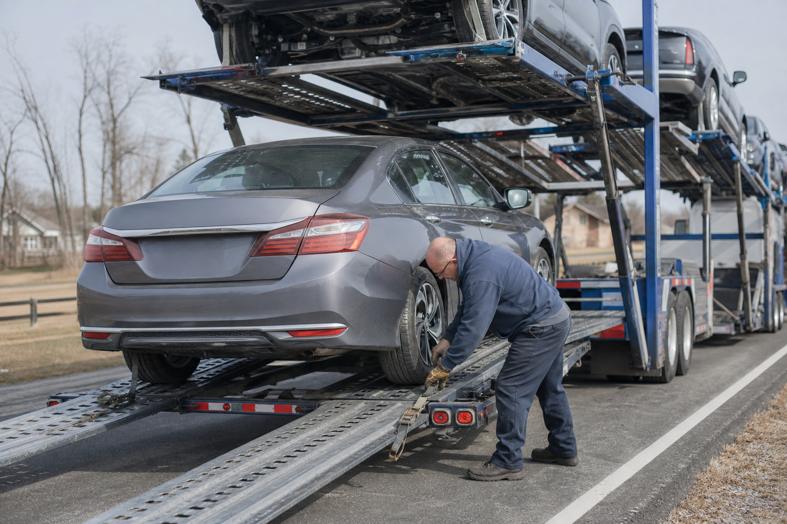 Vehicle transportation scene related to How Auto Transport Delivery Windows Work