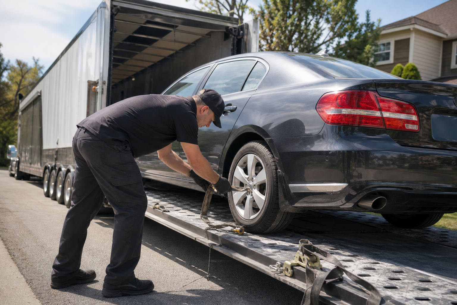 Vehicle transportation scene related to Long-Distance Car Shipping Planning Checklist